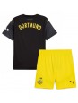 Borussia Dortmund Venkovní dres pro děti 2024-25 Krátký Rukáv (+ trenýrky)